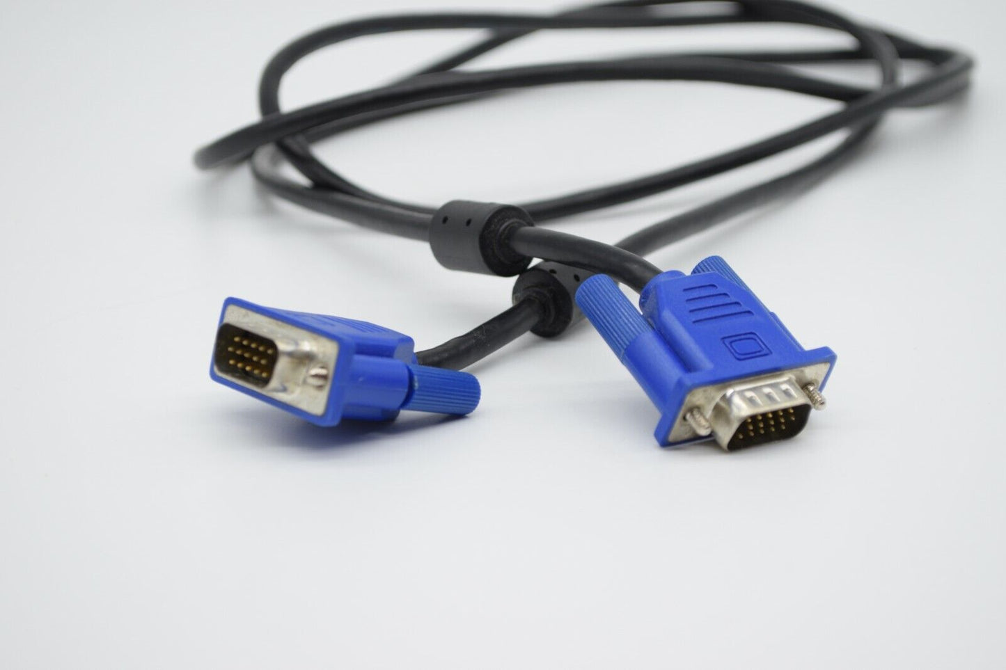 Male VGA to Male VGA 6 Foot Cable, 6' Monitor Cord, Blue Ends, Free Shipping - Ohio Computer Sales