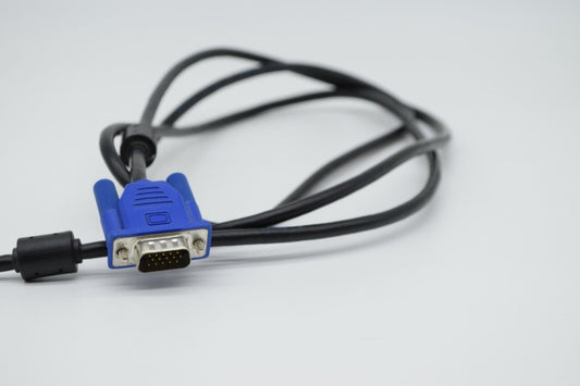 Male VGA to Male VGA 6 Foot Cable, 6' Monitor Cord, Blue Ends, Free Shipping - Ohio Computer Sales