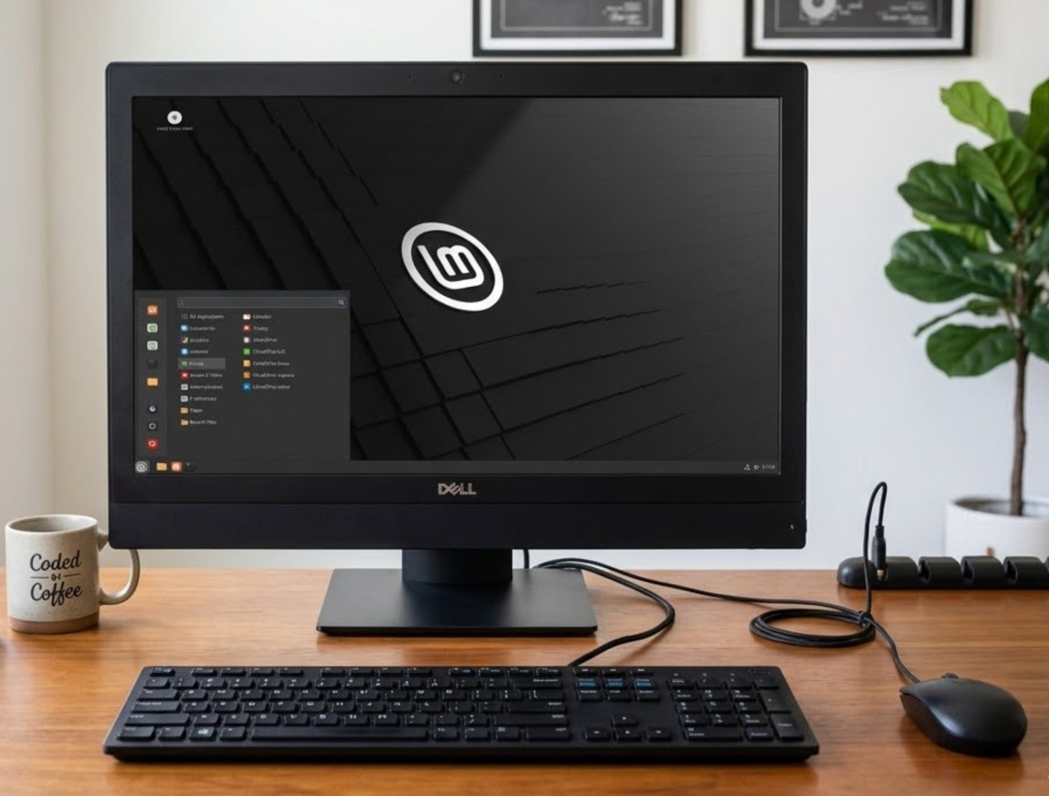 Linux Mint 22, i7 3.40GHz, 500GB SSD, 16GB RAM, Wi-Fi, Dell 7440 All in One 24"