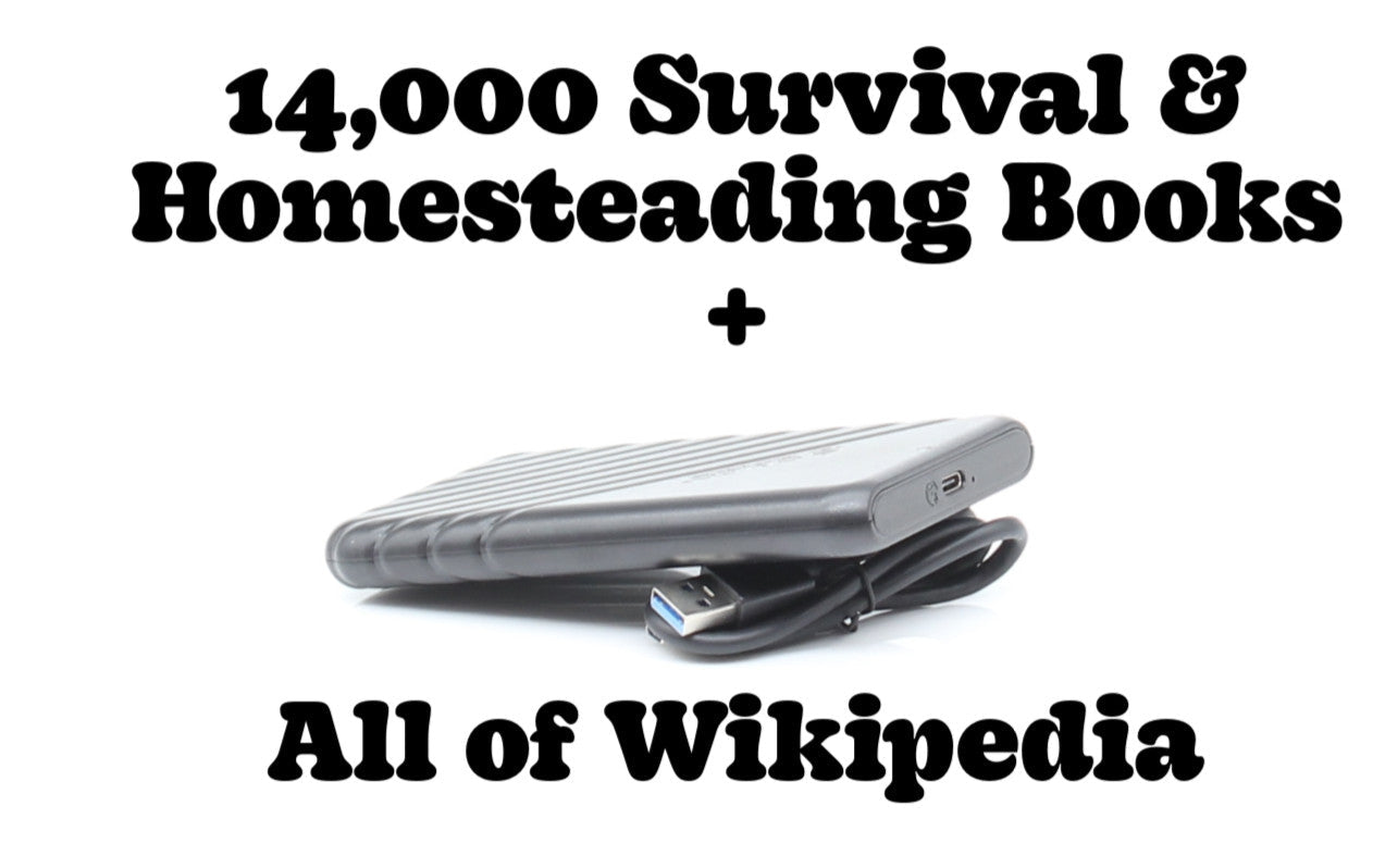 Survival Library, Offline Wikipedia & Project Gutenberg: Homesteading, Prepping, Off - grid Wikireader - Ohio Computer Sales