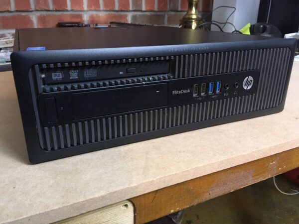 HP 800 EliteDesk SFF Windows 11 Pro Desktop, 3.30GHz i5, 250GB SSD, 8GB RAM, DVD