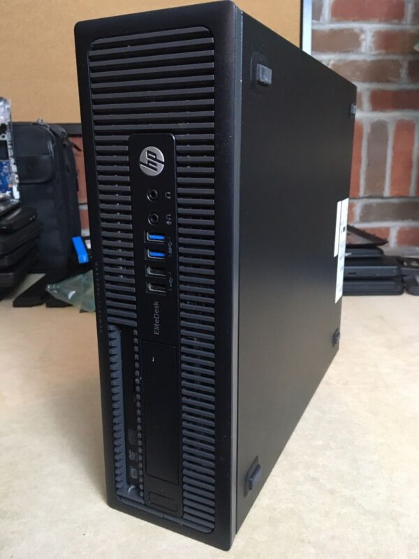 HP 800 EliteDesk SFF Windows 11 Pro Desktop, 3.30GHz i5, 250GB SSD, 8GB RAM, DVD - Image 2
